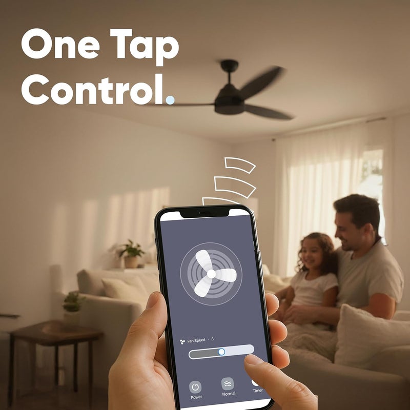 AZIOT SMART MODULAR 1 FAN REGULATOR PREMIUM TOUCH SWITCH - GLASS (Not Acrylic): Elevate Your Home with Effortless Control (Fits in Anchor Roma Classic and similar plates) Not for BLDC fans. - Image 2