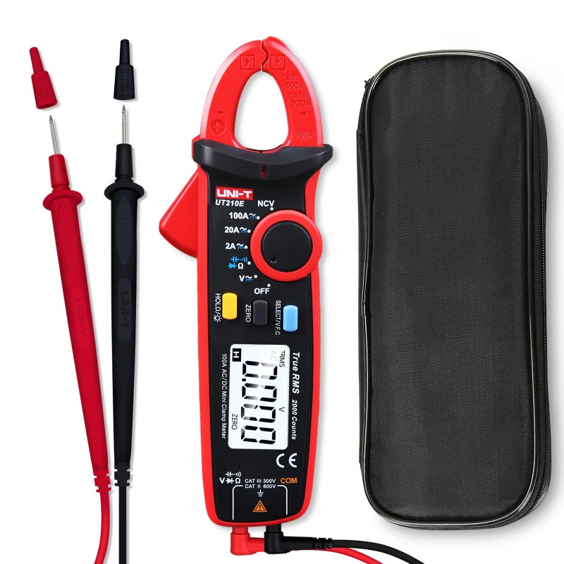 UNI-T UNIT UT210e Digital Clamp Meter AC DC Amp Meter Clamp Multimeter True RMS 2000 Counts Voltmeter Continuity Tester Capacitor HVAC Tool Multi Tester - Image 2