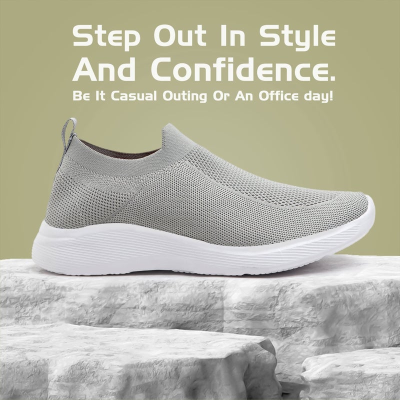 Face حذاء رياضي رمادي فاتح للرجال - Image 1