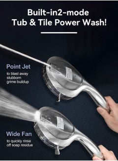 LEOKOR Filtered Shower Head Handheld 10 Modes Spray Combo High Pressure Detachable Water Softener Showerhead  - Image 3