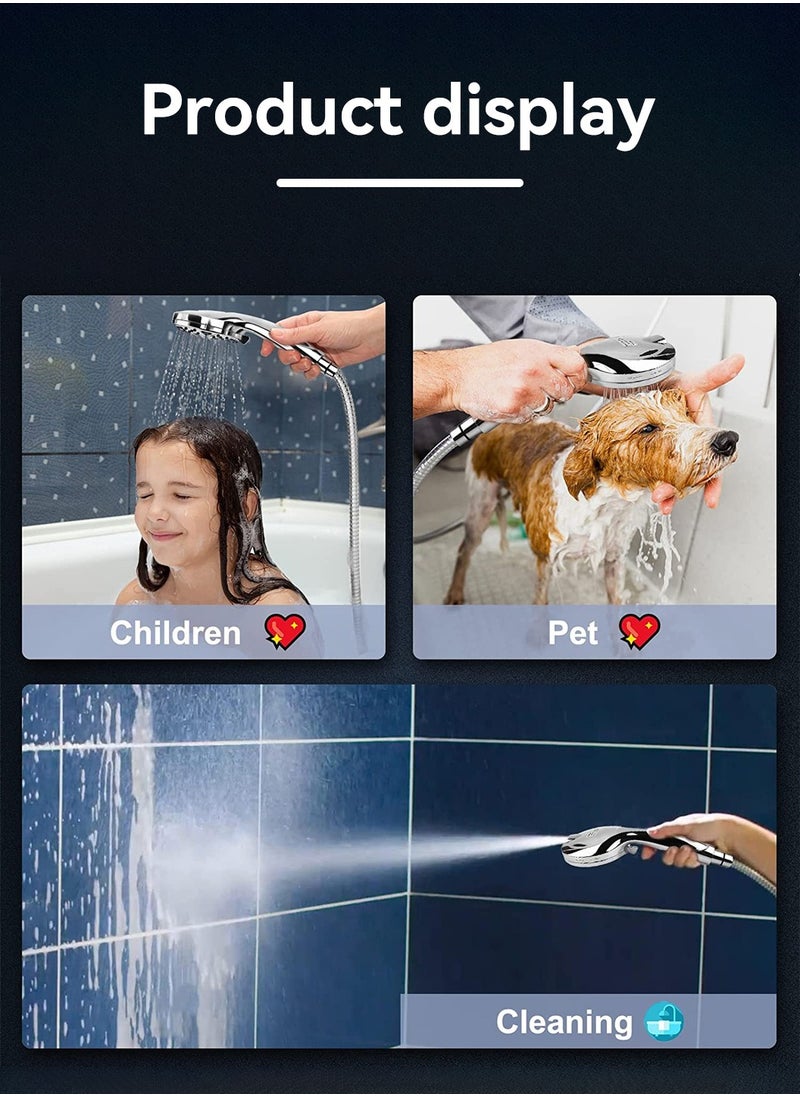 LEOKOR Filtered Shower Head Handheld 10 Modes Spray Combo High Pressure Detachable Water Softener Showerhead  - Image 5