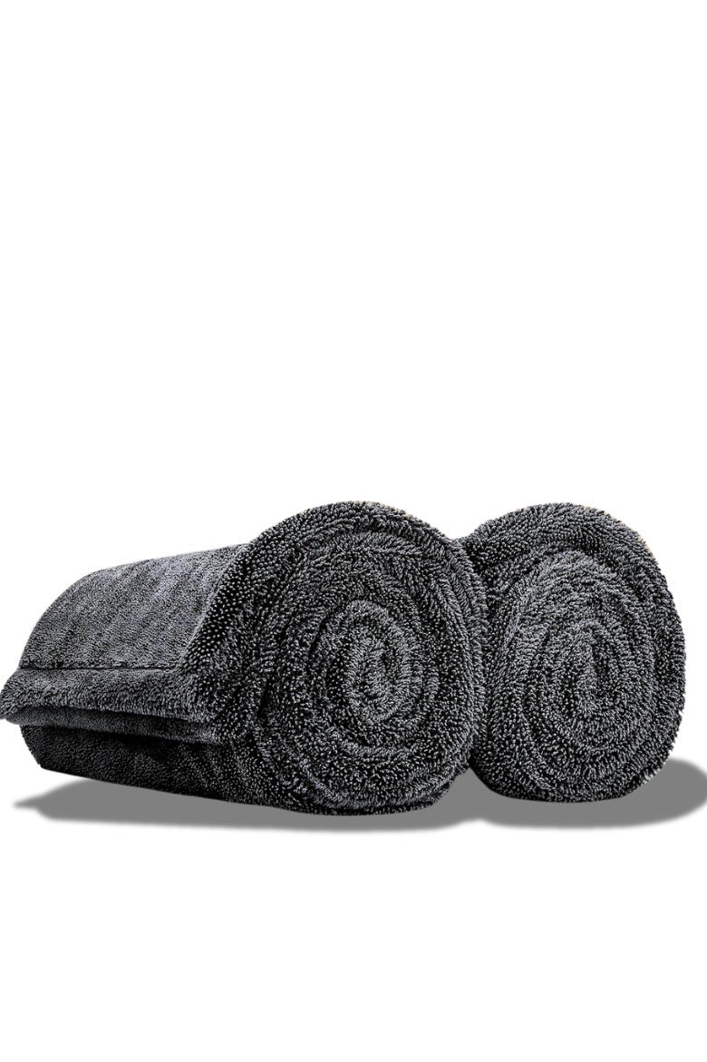 جي اس ايه منشفة مايكروفايبر للتنظيف –قطعتين- 40×40 سم، رمادي، ناعمة وعالية الامتصاص. مثالية لتلميع السيارات، تنظيف الأسطح، والزجاج دون ترك خدوش أو آثار. مصنوعة من ألياف دقيقة عالية الجودة لامتصاص ممتاز وتجفيف سريع. - Image 1