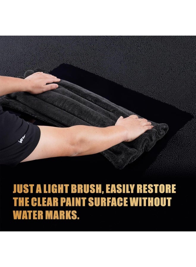 جي اس ايه منشفة مايكروفايبر للتنظيف –قطعتين- 40×40 سم، رمادي، ناعمة وعالية الامتصاص. مثالية لتلميع السيارات، تنظيف الأسطح، والزجاج دون ترك خدوش أو آثار. مصنوعة من ألياف دقيقة عالية الجودة لامتصاص ممتاز وتجفيف سريع. - Image 4