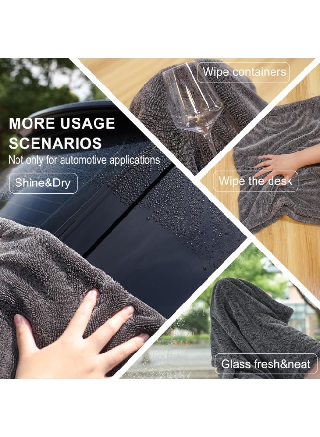 جي اس ايه منشفة مايكروفايبر للتنظيف –قطعتين- 40×40 سم، رمادي، ناعمة وعالية الامتصاص. مثالية لتلميع السيارات، تنظيف الأسطح، والزجاج دون ترك خدوش أو آثار. مصنوعة من ألياف دقيقة عالية الجودة لامتصاص ممتاز وتجفيف سريع. - Image 5