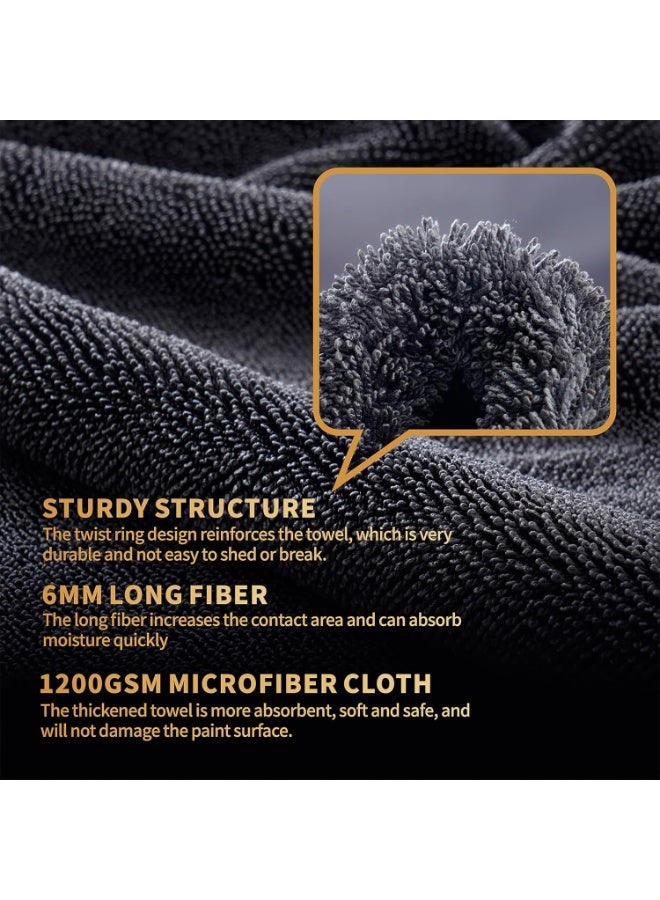 جي اس ايه منشفة مايكروفايبر للتنظيف –قطعتين- 40×40 سم، رمادي، ناعمة وعالية الامتصاص. مثالية لتلميع السيارات، تنظيف الأسطح، والزجاج دون ترك خدوش أو آثار. مصنوعة من ألياف دقيقة عالية الجودة لامتصاص ممتاز وتجفيف سريع. - Image 3