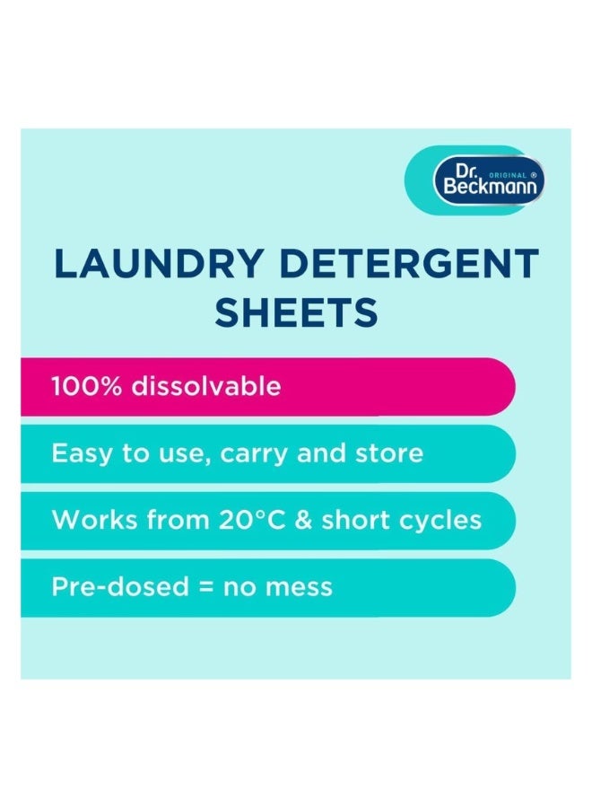 Dr. Beckmann Universal Laundry Detergent Sheets 25 Sheets Fresh Breeze  - Image 2