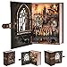 CCCDF Book Nook Kit DIY Miniature Dollhouse Magic Book for Adults and Teens 3D Wooden Puzzle Bookends with Sensor Led Light Gifts for Family Friends Introduction to Magical Flight - Image 2