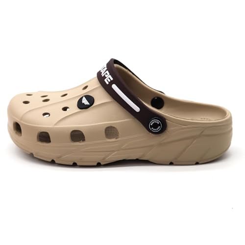 Red Tape Men's Designer Comfortable Clogs || Sandals With Adjustable Back Strap For Men Beige, 11 UK - Image 3