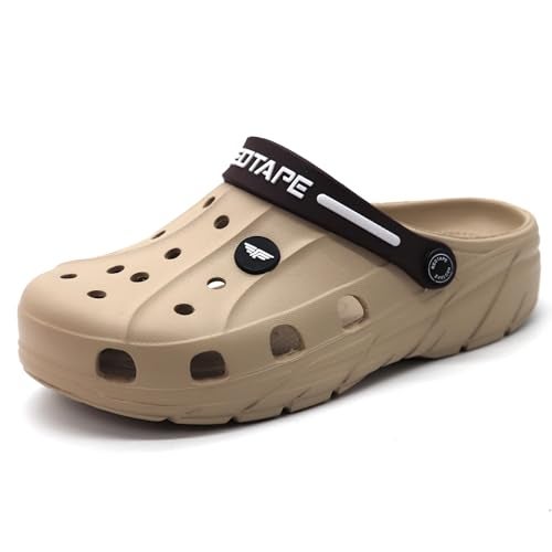Red Tape Men's Designer Comfortable Clogs || Sandals With Adjustable Back Strap For Men Beige, 11 UK - Image 2