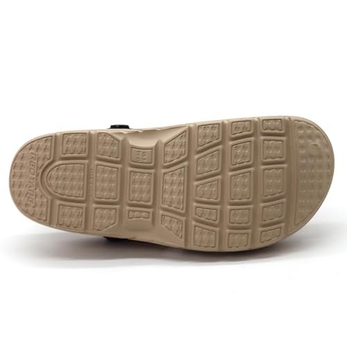 Red Tape Men's Designer Comfortable Clogs || Sandals With Adjustable Back Strap For Men Beige, 11 UK - Image 5