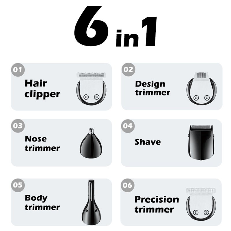 Retro Engraving All Metal Hair Clipper LED Display Fast Cutting Shaving Haircut Professional Styling - Image 3