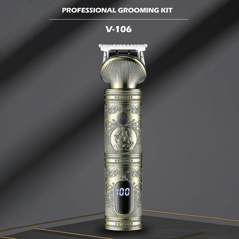 Retro Engraving All Metal Hair Clipper LED Display Fast Cutting Shaving Haircut Professional Styling - Image 5