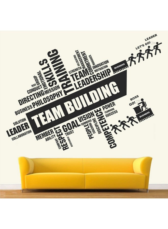 StickMe Team Building Teamwork Office Startup Motivation Wall Sticker (115 x 85 Cm, Multicolour, Vinyl) - Image 1