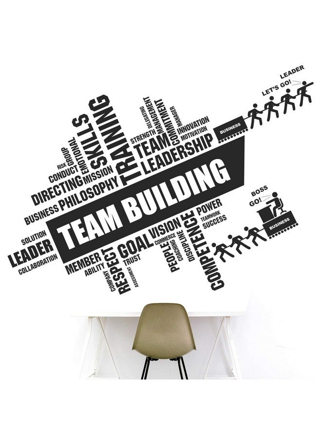 StickMe Team Building Teamwork Office Startup Motivation Wall Sticker (115 x 85 Cm, Multicolour, Vinyl) - Image 2
