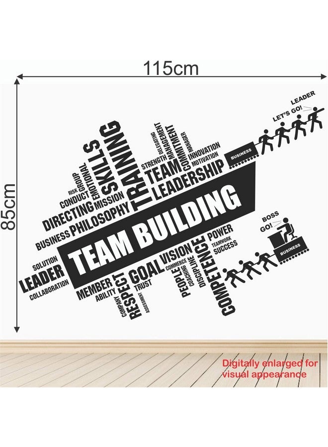 StickMe Team Building Teamwork Office Startup Motivation Wall Sticker (115 x 85 Cm, Multicolour, Vinyl) - Image 3