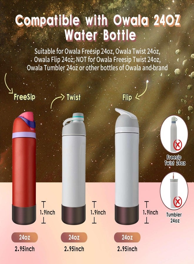 BKBY Chameleon Silicone Water Bottle Boot, Compatible with Owala 24oz 32oz 40oz, Gradient Matte Luster Cup Sleeve Bottom Cover for FreeSip, Twist, or Flip Stainless Steel Water Bottles - Image 2