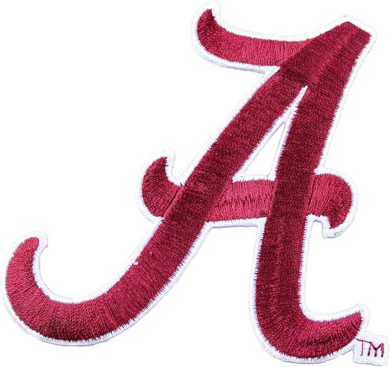Patch Collection Alabama Crimson Tide A Logo Iron On Embroidered Patch M - Image 1