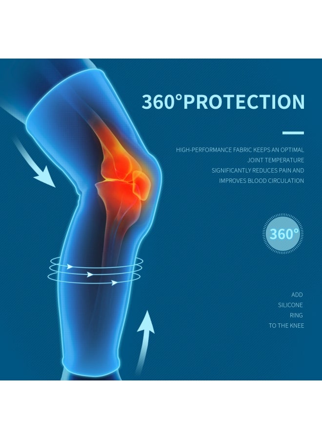 Captaintech Protective Full Leg Knee Sleeves M - Image 5