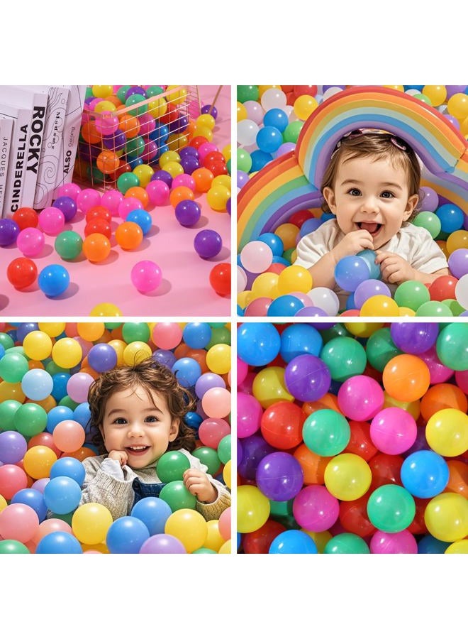 PlayMaty Play Ball Pool Pit Balls - Phthalate Free BPA Free Colorful Plastic Ocean Balls for Kids Swim Pit Fun Toys 100 Pieces for Toddlers and Baby Playhouse Play Tent Playpen(Colorful) - Image 3