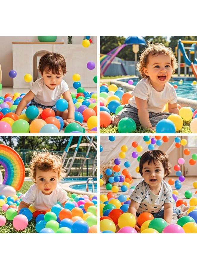 PlayMaty Play Ball Pool Pit Balls - Phthalate Free BPA Free Colorful Plastic Ocean Balls for Kids Swim Pit Fun Toys 100 Pieces for Toddlers and Baby Playhouse Play Tent Playpen(Colorful) - Image 4