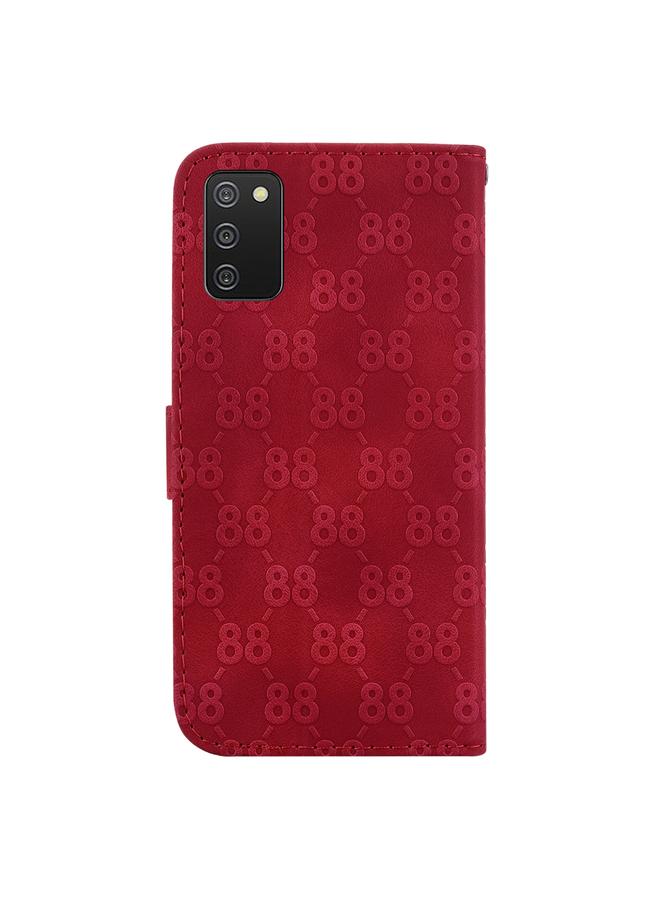 اس-توب جراب لهاتف Samsung Galaxy A03s EU مقاس 166.5 مم، جراب هاتف جلدي مزدوج منقوش على شكل 8 - Image 3