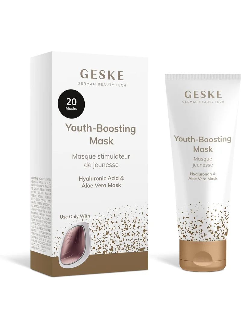 GESKE Youth-boosting Mask, Easy to Apply with the GESKE Sonic Warm and Cool Mask, Anti-Ageing Masks, Moisture Face Masks for Women and Men, Vegan Formula Without Animal Testing
