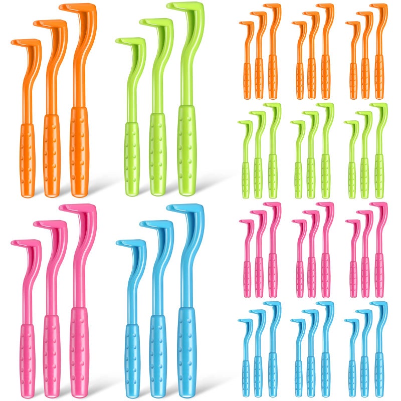 Kittmip 48 Pack Tick Removal Tool Tick Remover for Dogs Cats and Humans Plastic Tick Puller Tick Grabber 3 Sizes Green Rose Red Orange Blue - Image 2