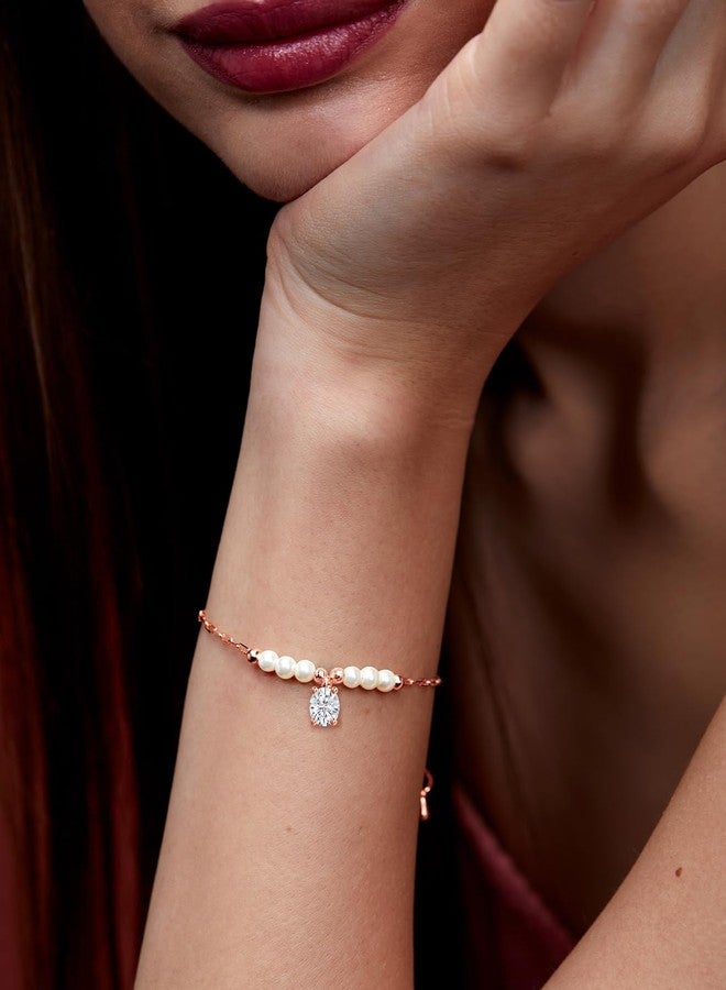 مينوتيا سوار مينوتيا للنساء والفتيات مطلي بالذهب الوردي ومرصع بالكريستال_MNT0384OD_OWP_RG - Image 3