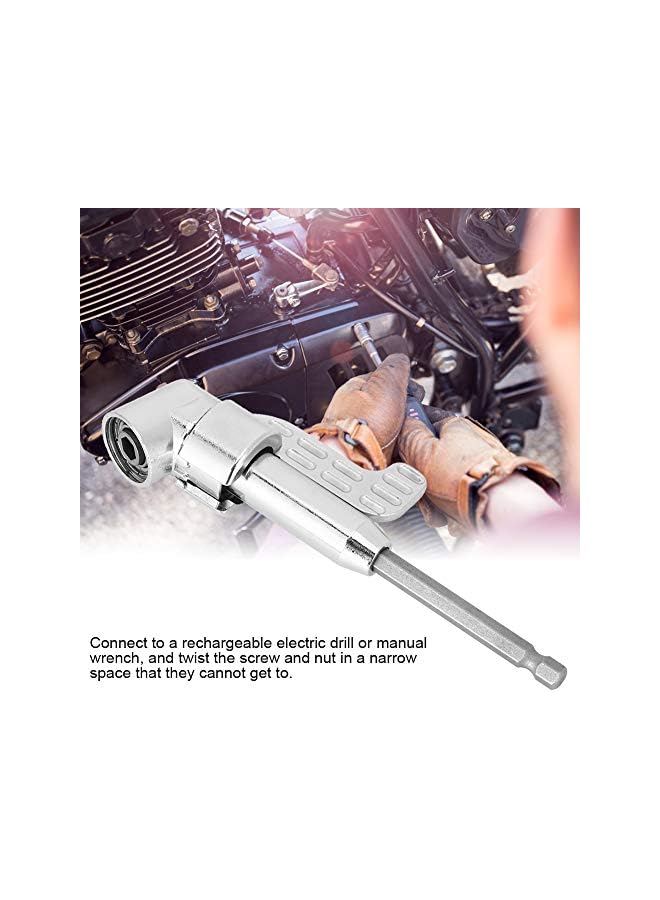 PROMASS promass Screwdriver, 105 Degree Electrician Labor-Saving Bending Forward and Reverse Screwdriver Drill Socket Adapter Electric Drill Accessory Integrated Metal Shell  - Image 3