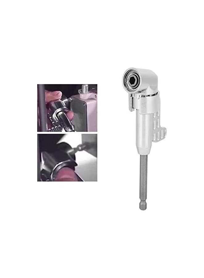 PROMASS promass Screwdriver, 105 Degree Electrician Labor-Saving Bending Forward and Reverse Screwdriver Drill Socket Adapter Electric Drill Accessory Integrated Metal Shell  - Image 5