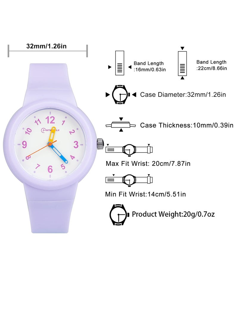 SYOSI Kids Watch, Child Analog Waterproof Toddler Learning Time Wrist Watch Easy to Read Time WristWatches for Kids as Gift, Girls Boys - Image 5