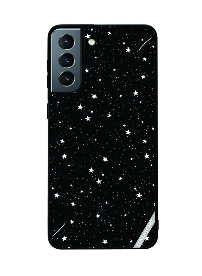 Protective Case Cover For Samsung Galaxy S21 FE 5G Stars Design Black