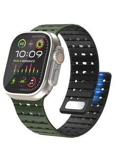 Magnetic Sport Band for Apple Watch Ultra - 49mm, 45mm, 44mm, 42mm, Silicone Strap for Women and Men, Fits iWatch SE/SE2 & Series 9/8/7/6/5/4, Ultra 2/Ultra