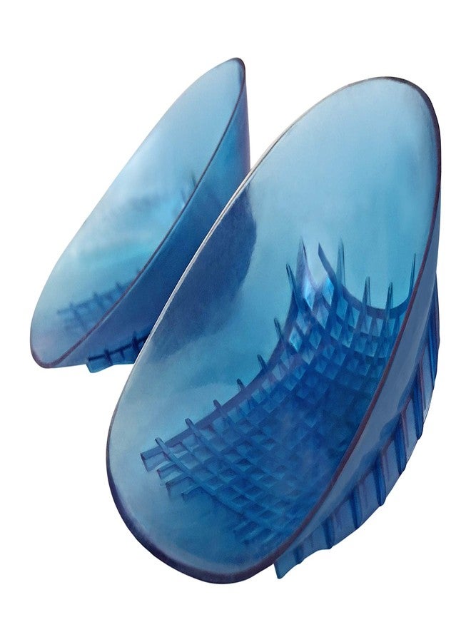 KidSole Full Coverage Shock Absorbing Heel Cups for Kid's with Sensitive Heels, Heel Spurs, Plantar Fasciitis Deep Heel with Raised Sides. (Kids Size 2-7) (Blue) - Image 5