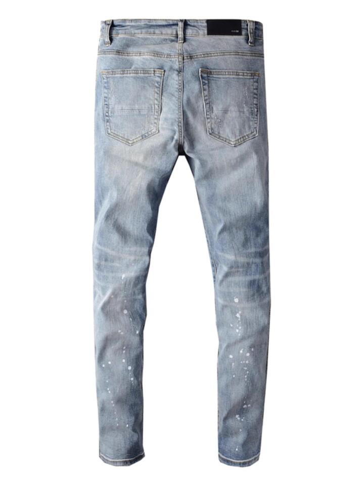 Unisex Classic Denim Jeans Loose Fit Daily Outdoor Wear - Image 4