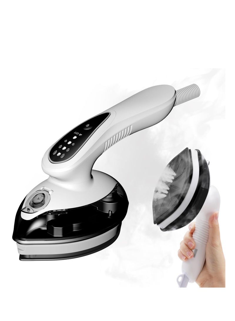 Excefore Portable Travel Steamer Iron, Fast Heat Up Handheld Garment Steamer, 3 Modes for Wet and Dry Ironing, 1100W 25s Heat Up Micro Steam Iron, 90° Rotation Anti Drip Clothing Steamer Iron - Image 1