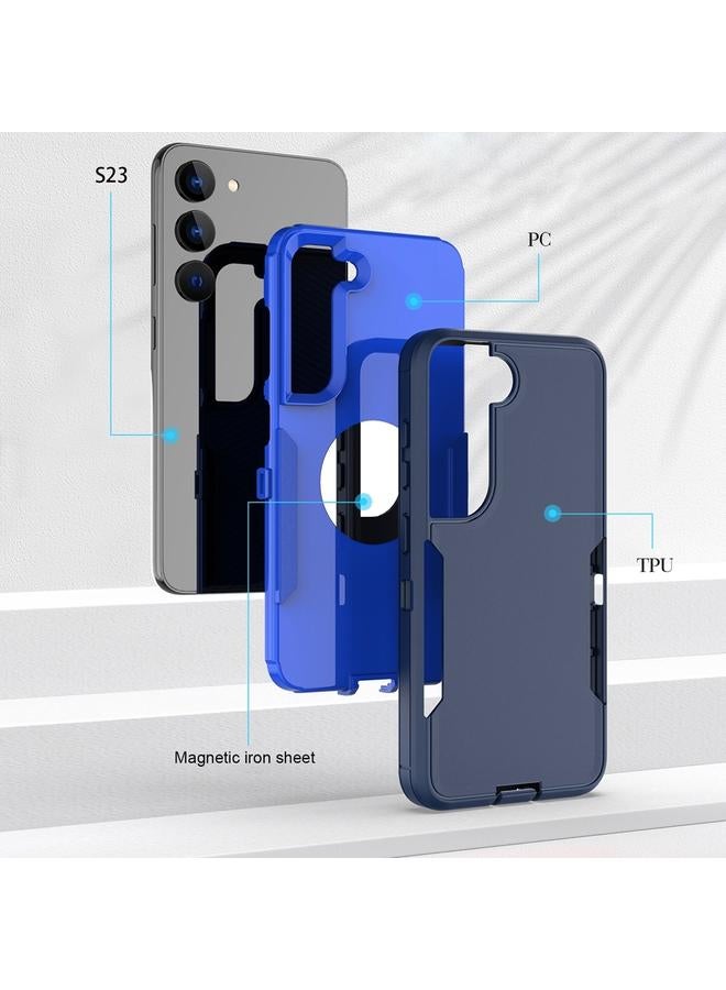 S-TOP Case For Samsung Galaxy S23 5G Magnetic 2 in 1 PC Hybrid TPU Phone Case - Image 2