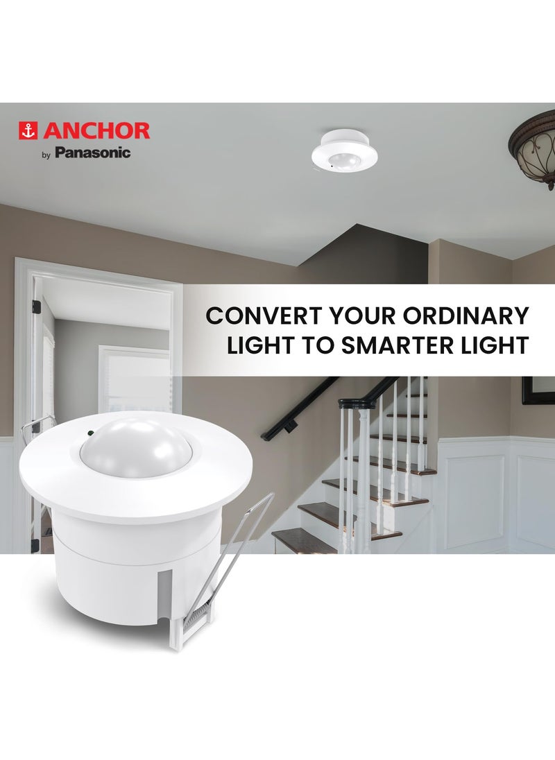 Anchor Anchor by Panasonic 360 Microwave Motion Sensor with Light Energy Saving Motion Detector 22762  - Image 3