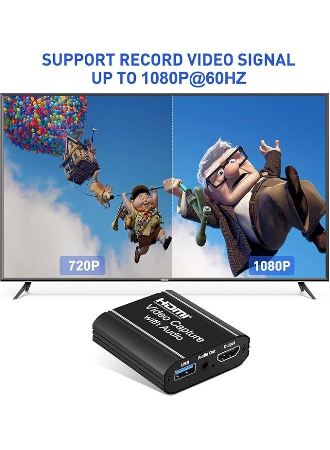 HDMI 4K HDMI Video Capture Card 1080P Game USB Recorder to with Loop Output for Live Streaming Recording - Image 3