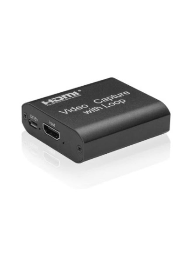 HDMI 4K HDMI Video Capture Card 1080P Game USB Recorder to with Loop Output for Live Streaming Recording - Image 1