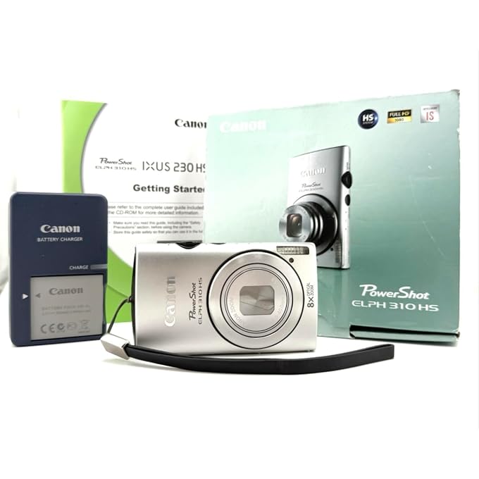 Canon PowerShot ELPH 310 HS 12.1 MP CMOS Digital Camera with 8x Wide-Angle Optical Zoom Lens and Full 1080p HD Video (Blue) - Image 1