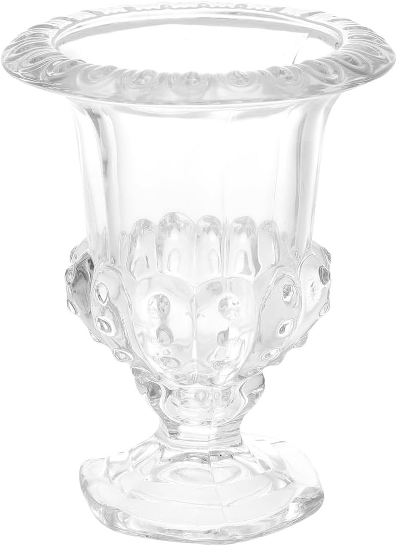 Hemoton 1pc Tall Candy Dish Dried Fruit Plate Clear Cake Stand Cupcake Holder Stand Cake Display Plate Ice Cream Stand Centerpiece Holder Ice Cream Bowl Cake Cup Glass Vintage - Image 1