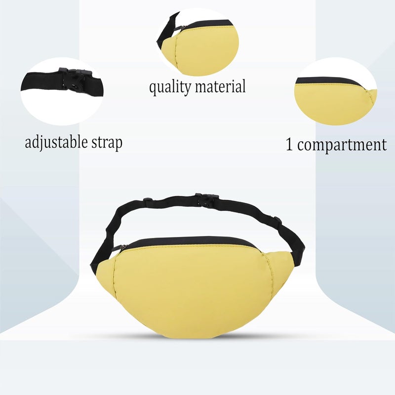 BigPlayer Sport Waist Bag Stylish and Functional Waist Bags for Men and Women Waterproof, Nylon Trainer Waist Bag with Adjustble Waist Belt Travel Waist Pouch - Image 4