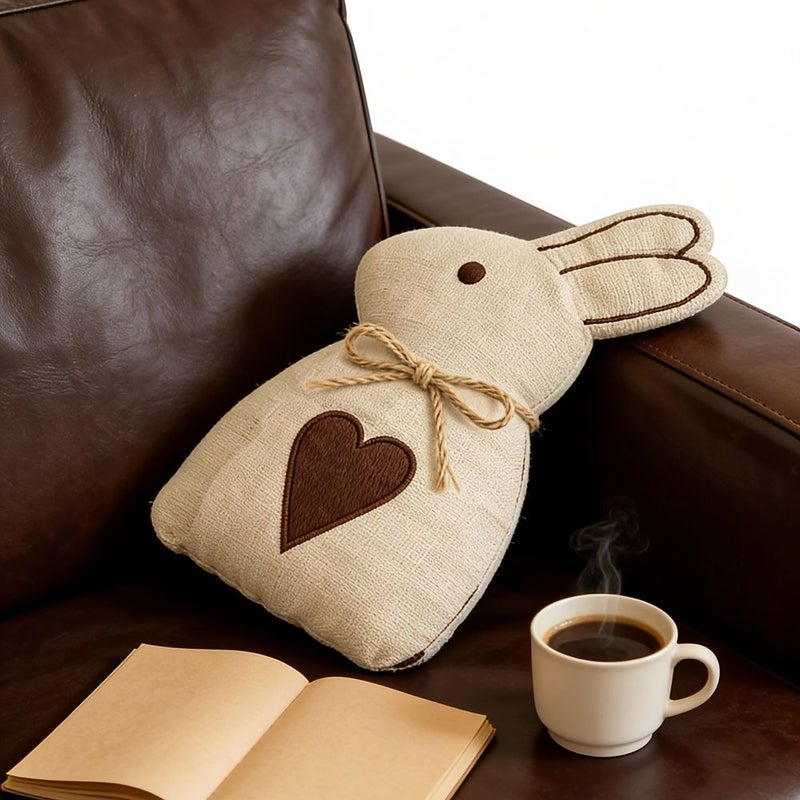 White Bunny Plush Pillow Soft Rabbit Stuffed Animal Cushion Hand Washable All Season Decorative Backrest for Bed Sofa Chair - Image 4