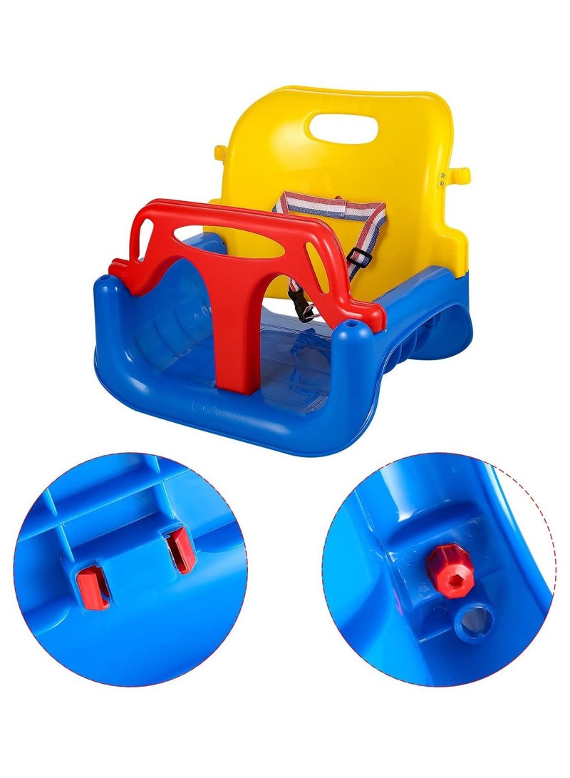 DubaiGallery Baby Swing 3-in-1 Safe Swing Baby to Teenager with Carabiners and Hanging Belt Baby Seat Adjustable and Growing with Swing Seat Garden Swing for Baby and Children - Image 2