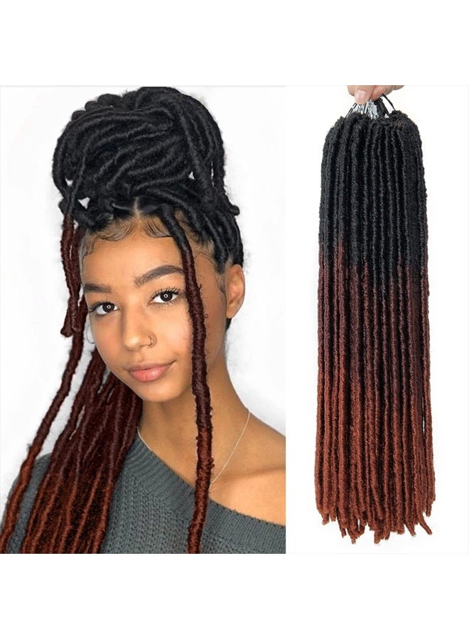 general brand شعر مستعار مجعد بطول 18 بوصة مع خصلات شعر مستعار على شكل ضفائر 3 ألوان أومبري - Image 1