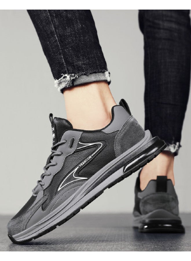 یاركون أحذية رجالية، سنيكرز رجالية من الجلد للربيع والخريف، أحذية كاجوال بأسلوب ريترو، أحذية سفر رجالية، أحذية رجالية متعددة الاستخدامات للجري - Image 1