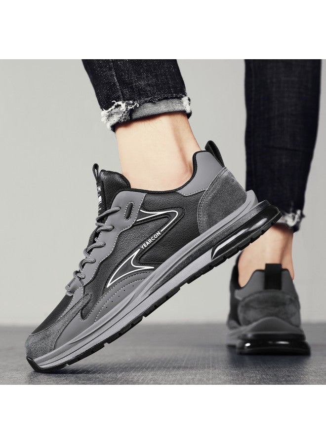 یاركون أحذية رجالية، سنيكرز رجالية من الجلد للربيع والخريف، أحذية كاجوال بأسلوب ريترو، أحذية سفر رجالية، أحذية رجالية متعددة الاستخدامات للجري - Image 3