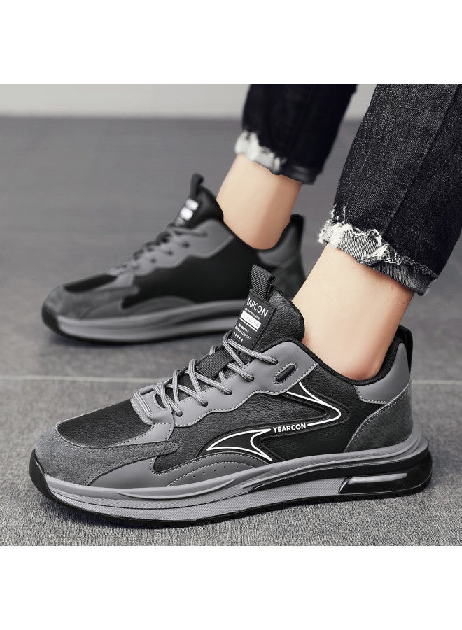 یاركون أحذية رجالية، سنيكرز رجالية من الجلد للربيع والخريف، أحذية كاجوال بأسلوب ريترو، أحذية سفر رجالية، أحذية رجالية متعددة الاستخدامات للجري - Image 5