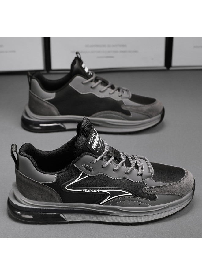 یاركون أحذية رجالية، سنيكرز رجالية من الجلد للربيع والخريف، أحذية كاجوال بأسلوب ريترو، أحذية سفر رجالية، أحذية رجالية متعددة الاستخدامات للجري - Image 2